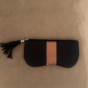 Elegant Black and Gold ZiGi MARAiS Clutch with Tassel